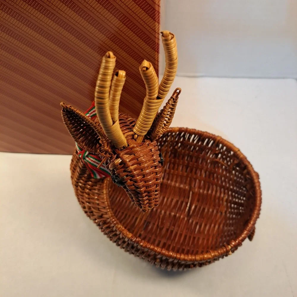 Avon Gift Collection Wicker Menagerie Reindeer New in Box! Vintage